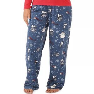 Munki Munki Peanuts Snoopy Let It Snow Pajama Pants